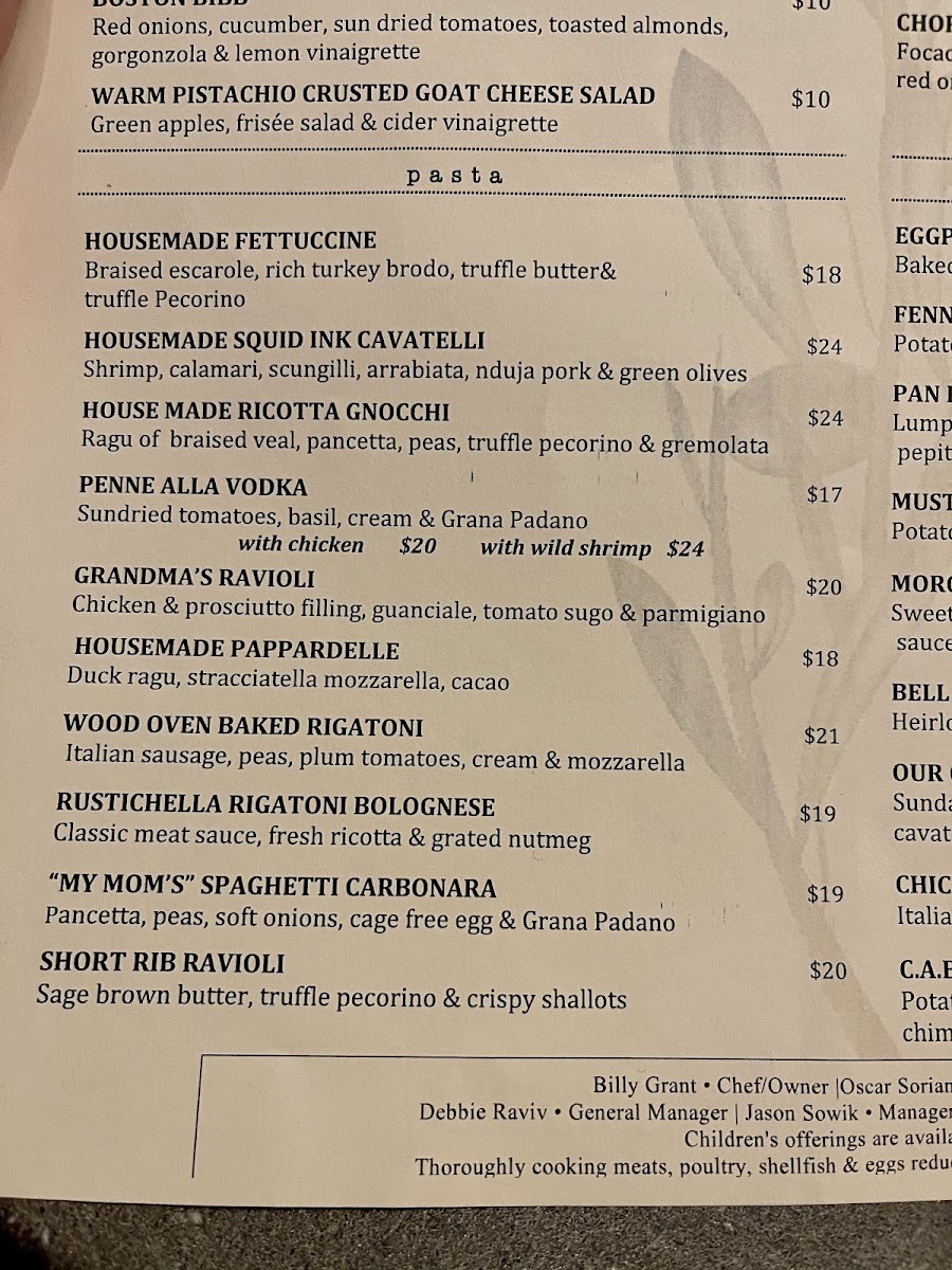 Restaurant Bricco Menu - Image 4